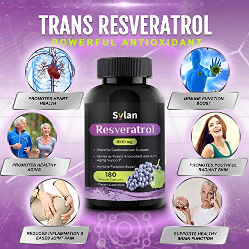 Salud y Equipamiento Médico - Resveratrol 1000 Mg Potente 180 Capsulas 3