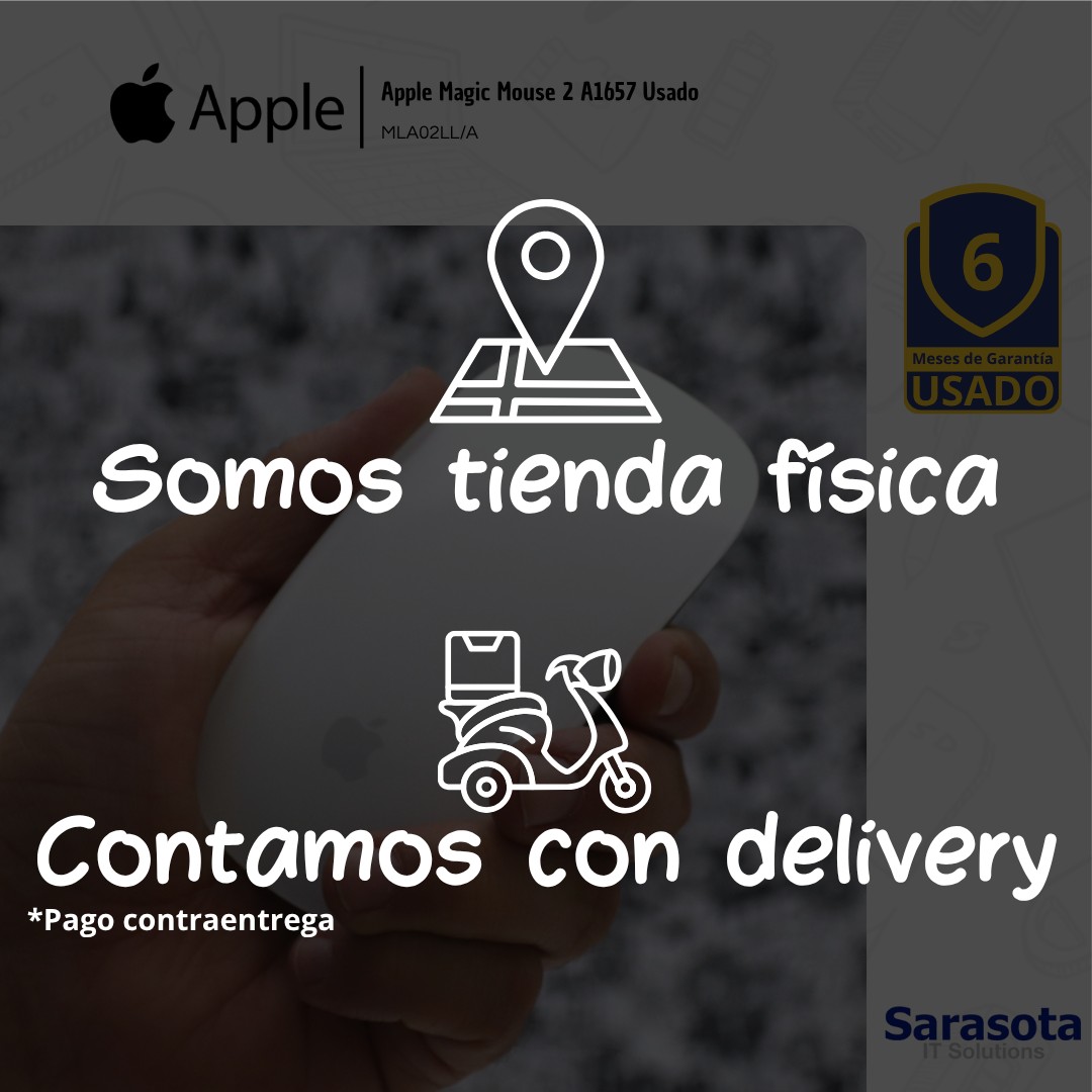 otros electronicos - Apple Magic Mouse 2 A1657 Usado MLA02LL/A 2