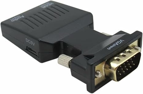 accesorios para electronica - Adaptador VGA a HDMI Full HD 1080P audio video con 2