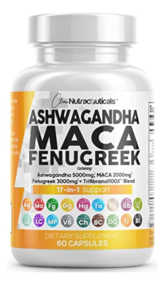 Salud y Equipamiento Médico - Ashwagandha 5000mg Raíz De Maca 2000mg Fenogreco 3000mg