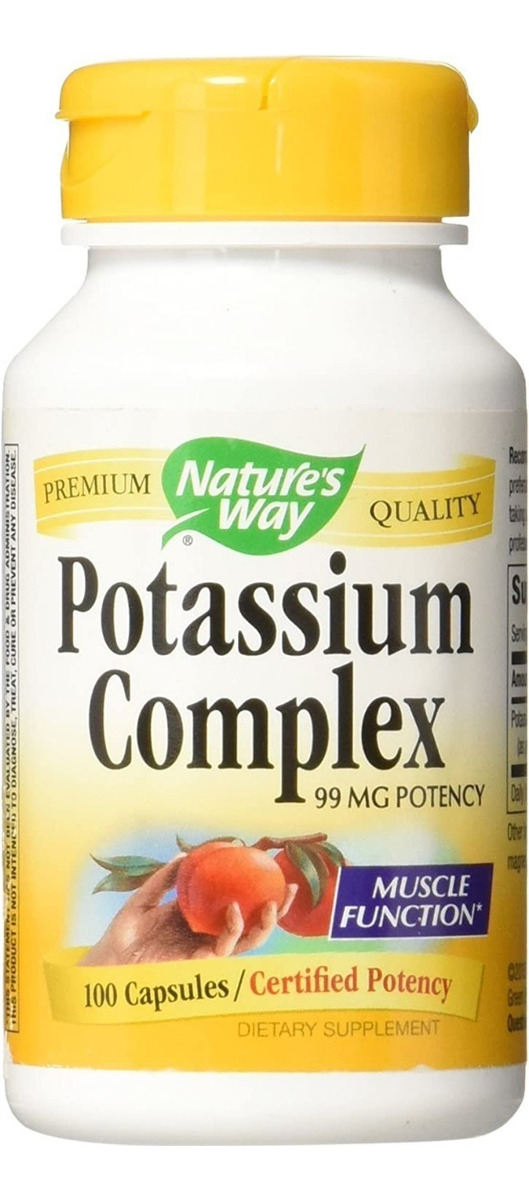 Salud y Equipamiento Médico - Potasio 100 Cap Nature S Way