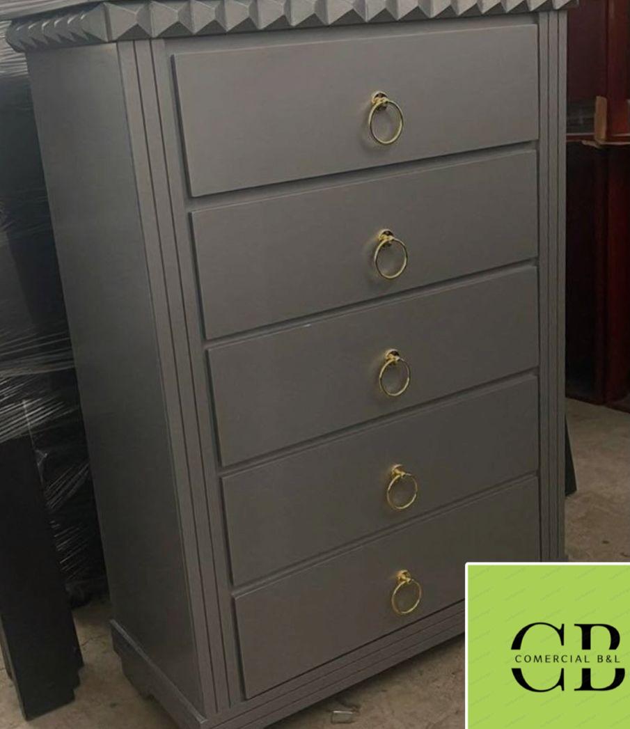 muebles y colchones - Biuro de 5 gavetas  1
