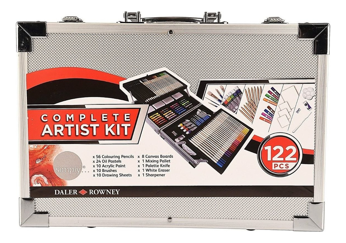 Salud y Equipamiento Médico - Rowney Kit Artista Completo 122 Pcs Estuche Metal 0