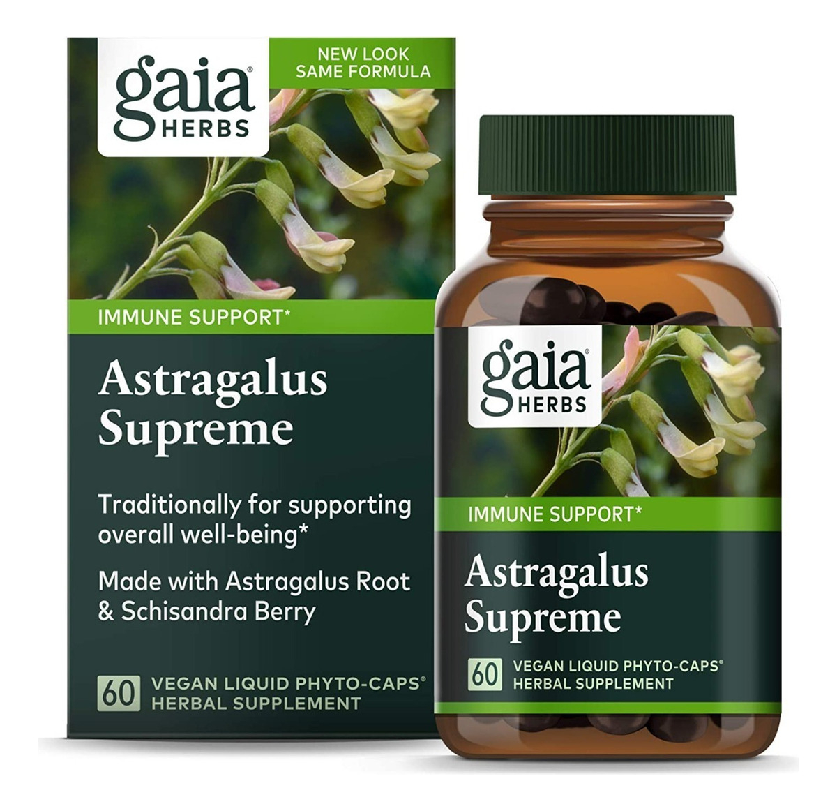 Salud y Equipamiento Médico - Astragalo 60 Cap Gaia Herbs 0