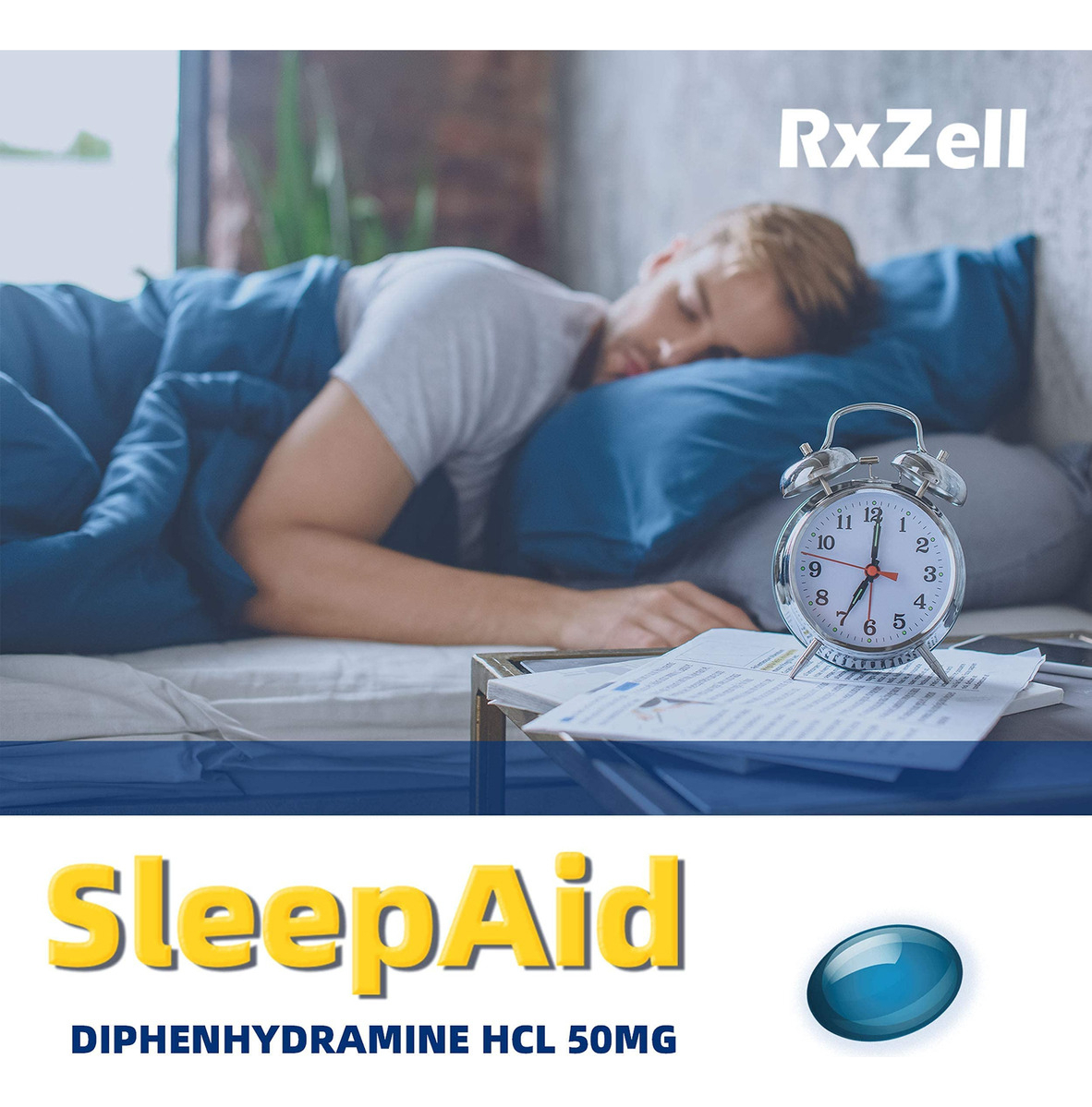 Salud y Equipamiento Médico - Rxzell Sleep Aid Difenhidramina Hcl 50 Mg 220 Capsulas Bland 4