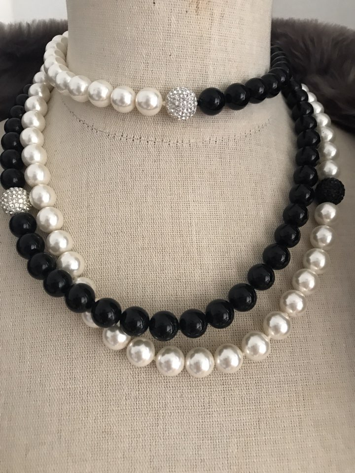 joyas, relojes y accesorios - Collar perlas y Swarosky