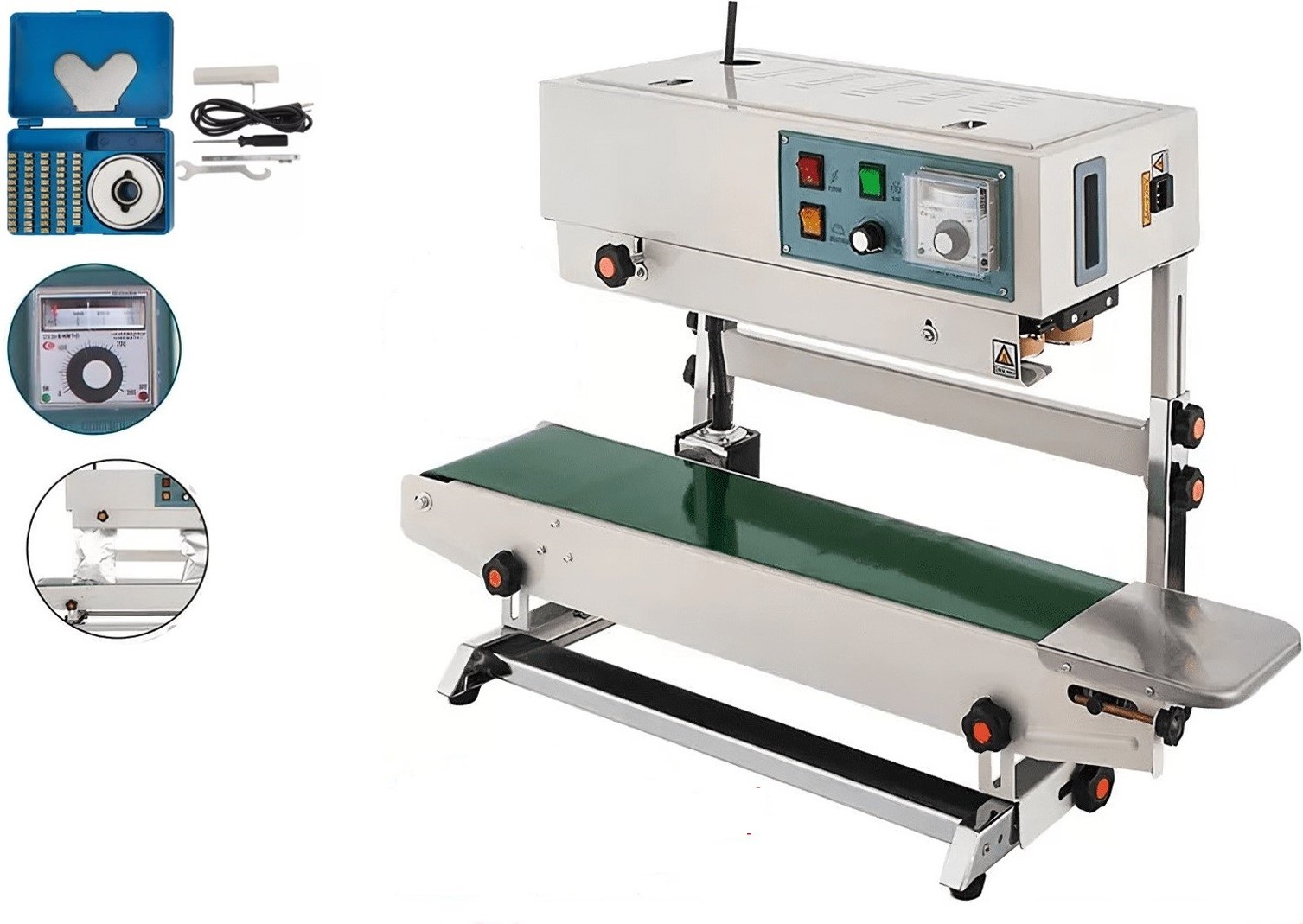 equipos profesionales - Selladora de banda vertical Empacadora de fundas continua envasadora industrial 1
