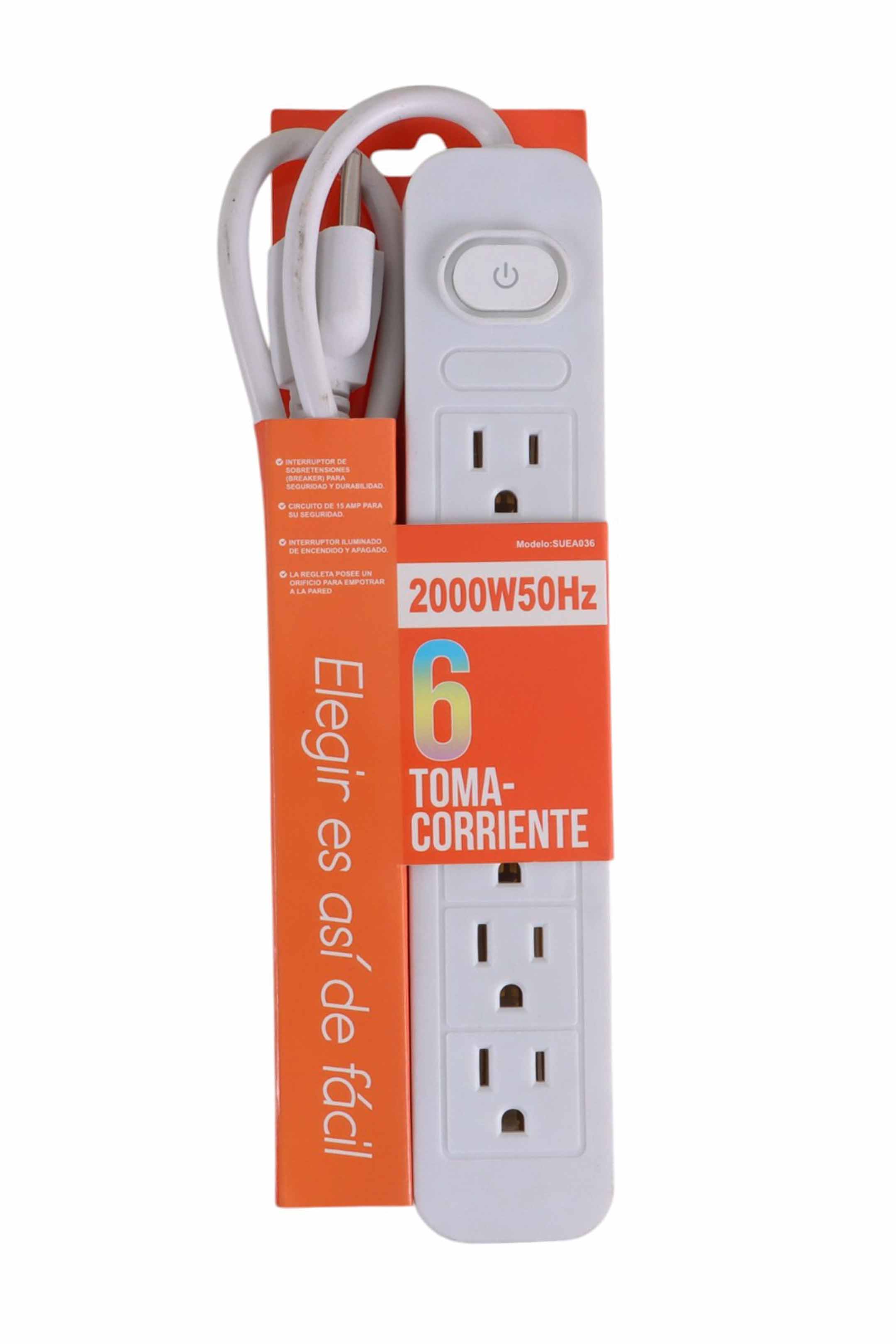 otros electronicos - regletatoma corriente 6 puertos  0