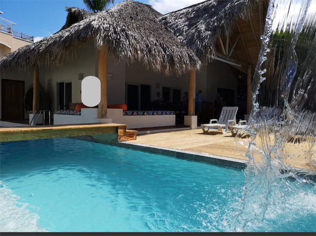 casas vacacionales y villas - Venta de Villa amueblada en samana en el complejo turístico las ballenas 1