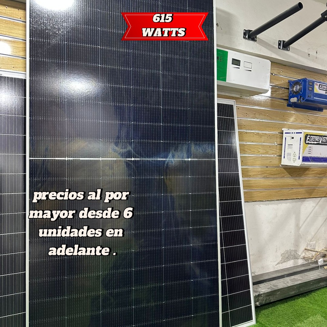 plantas e inversores - PANEL SOLAR 615WATTS BIFACIAL - JACOBO SOLAR 0