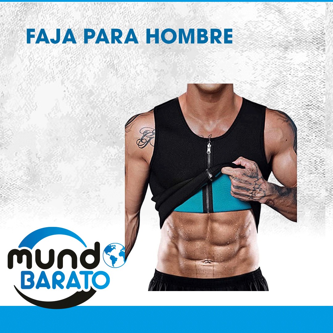 Artículos Deportivos - Chaleco Sauna Hombre Sauna Vest Zipper Compresion de Neopreno cierre 1