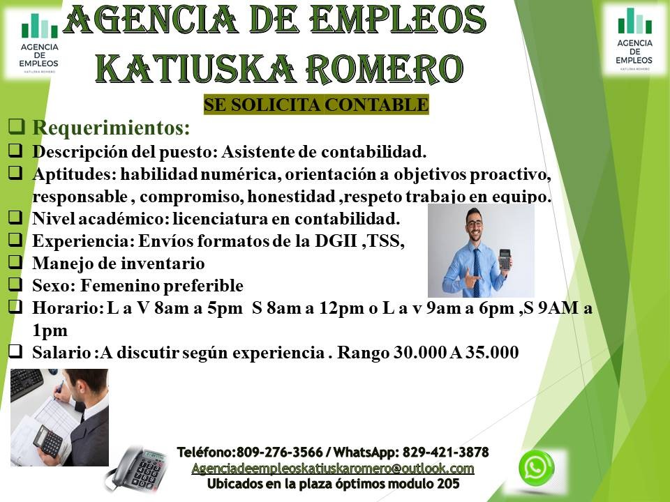 empleos disponibles - SE NECESITA CONTADOR  1