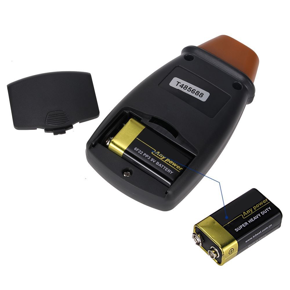 equipos profesionales - Tacometro Laser Digital Medidor de Velocidad LCD Revoluciones RPM 4