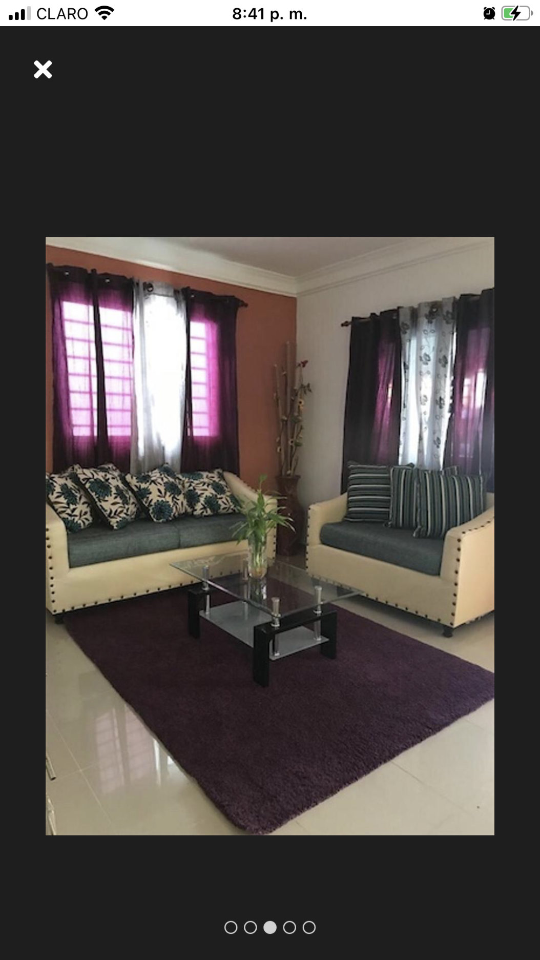 muebles y colchones - Por motivo de mudanza vendo Juego de Muebles en piel sintetica color beige 