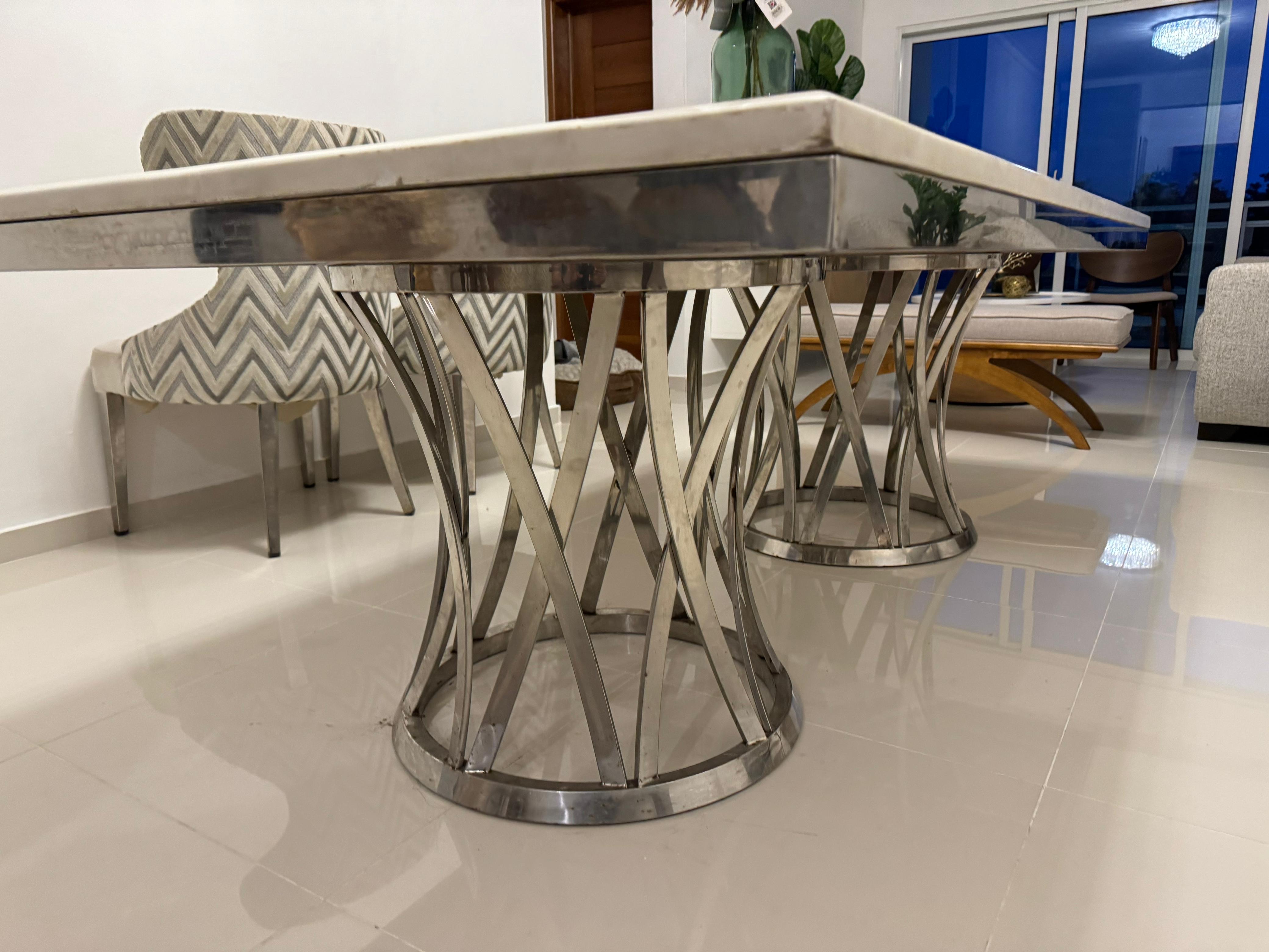 muebles y colchones - Comedor de mármol 
 4