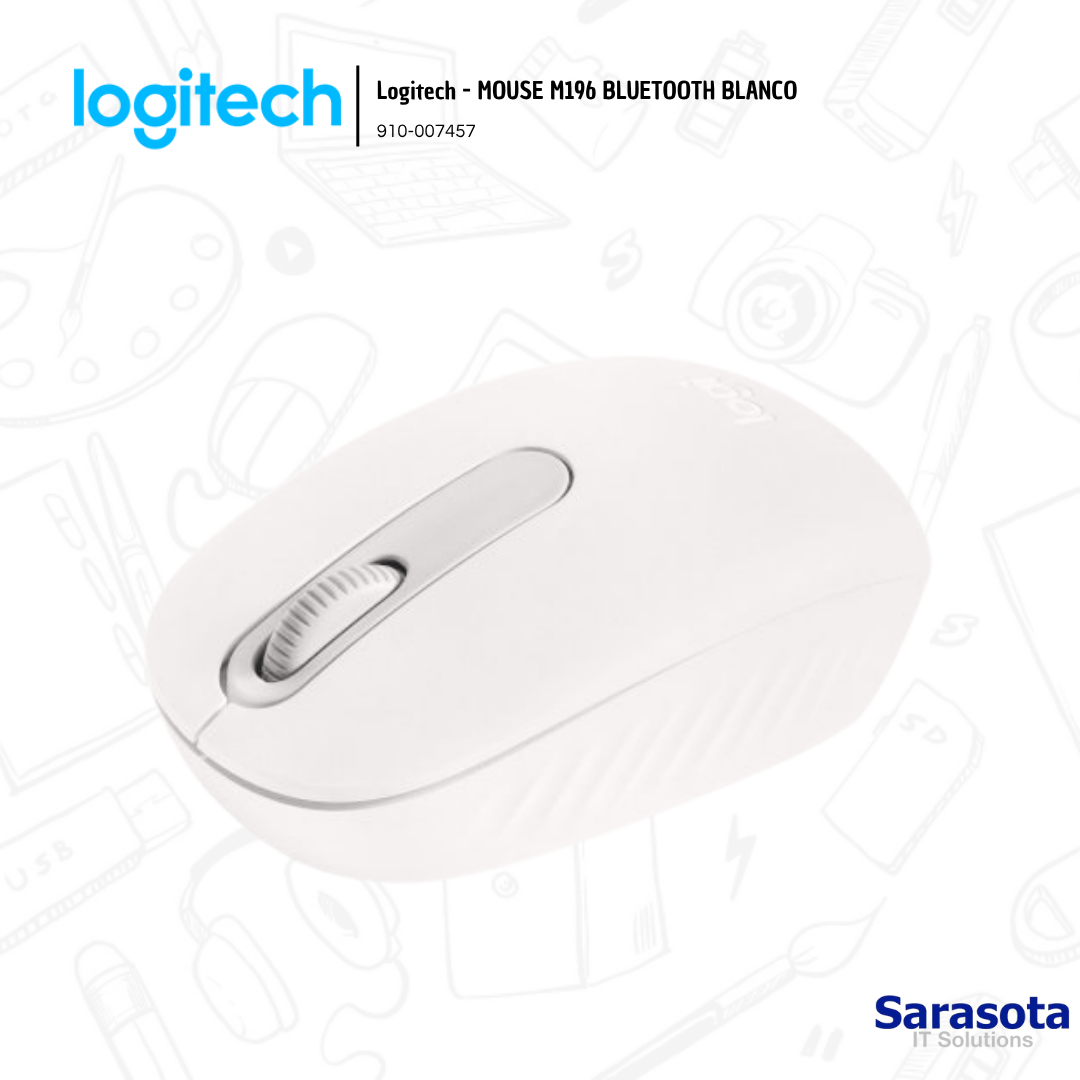 accesorios para electronica - Logitech - MOUSE M196 BLUETOOTH BLANCO