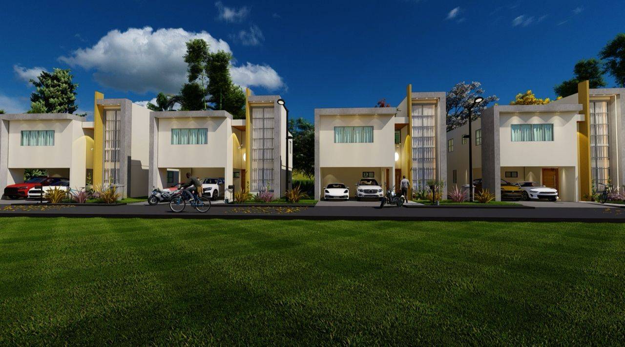 casas - Villas en Boca Chica de 3 niveles 3 habitaciones , 7