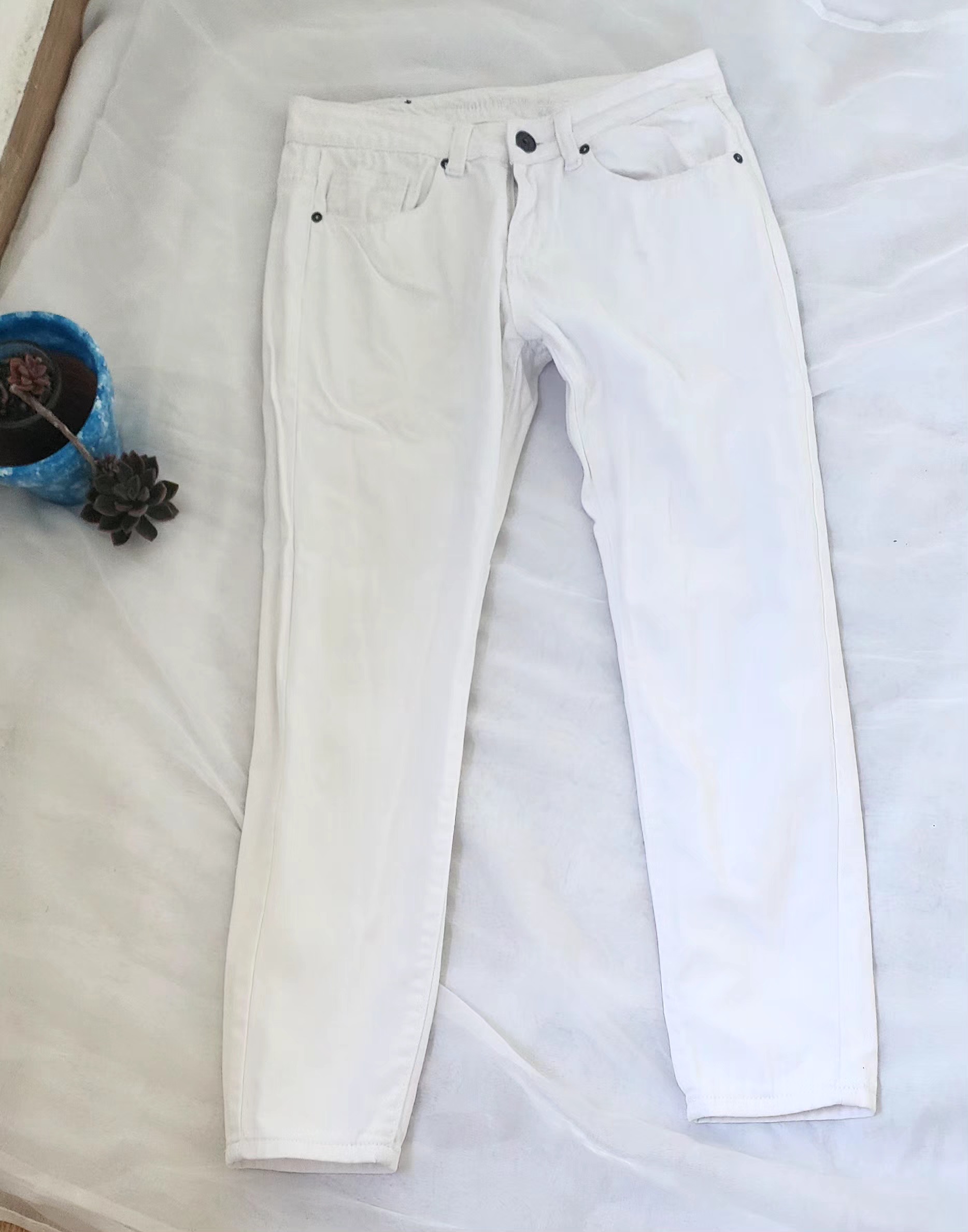ropa para mujer - Jeans blanco  0