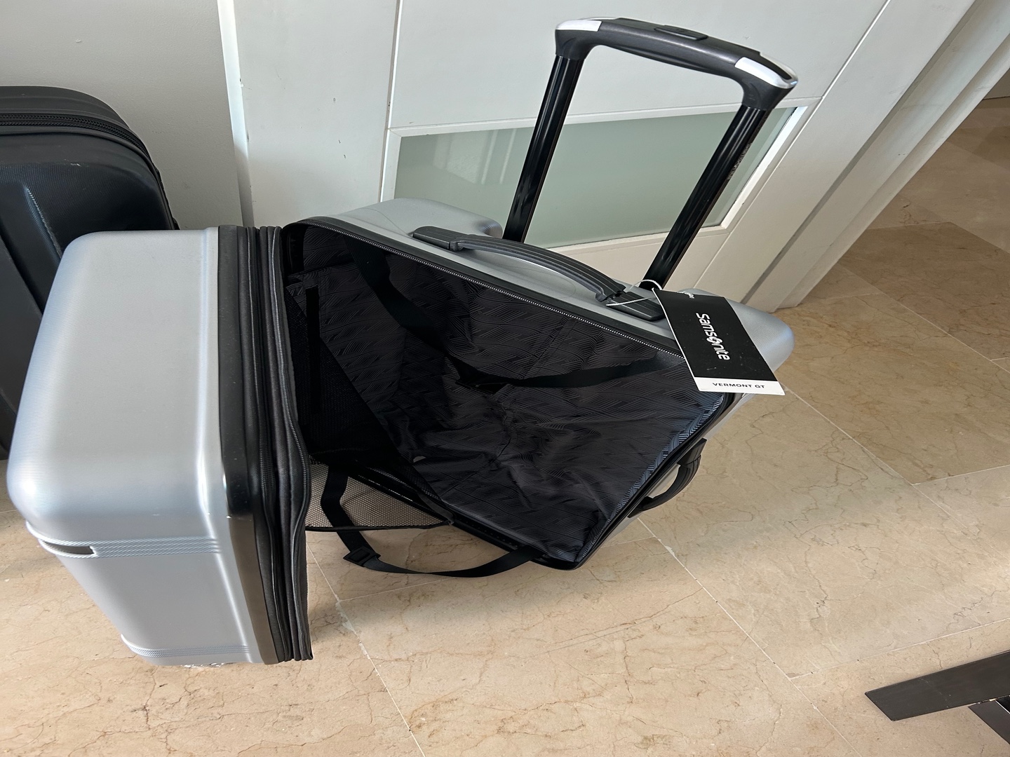 carteras y maletas - Valija samsonite plateada mediana 1