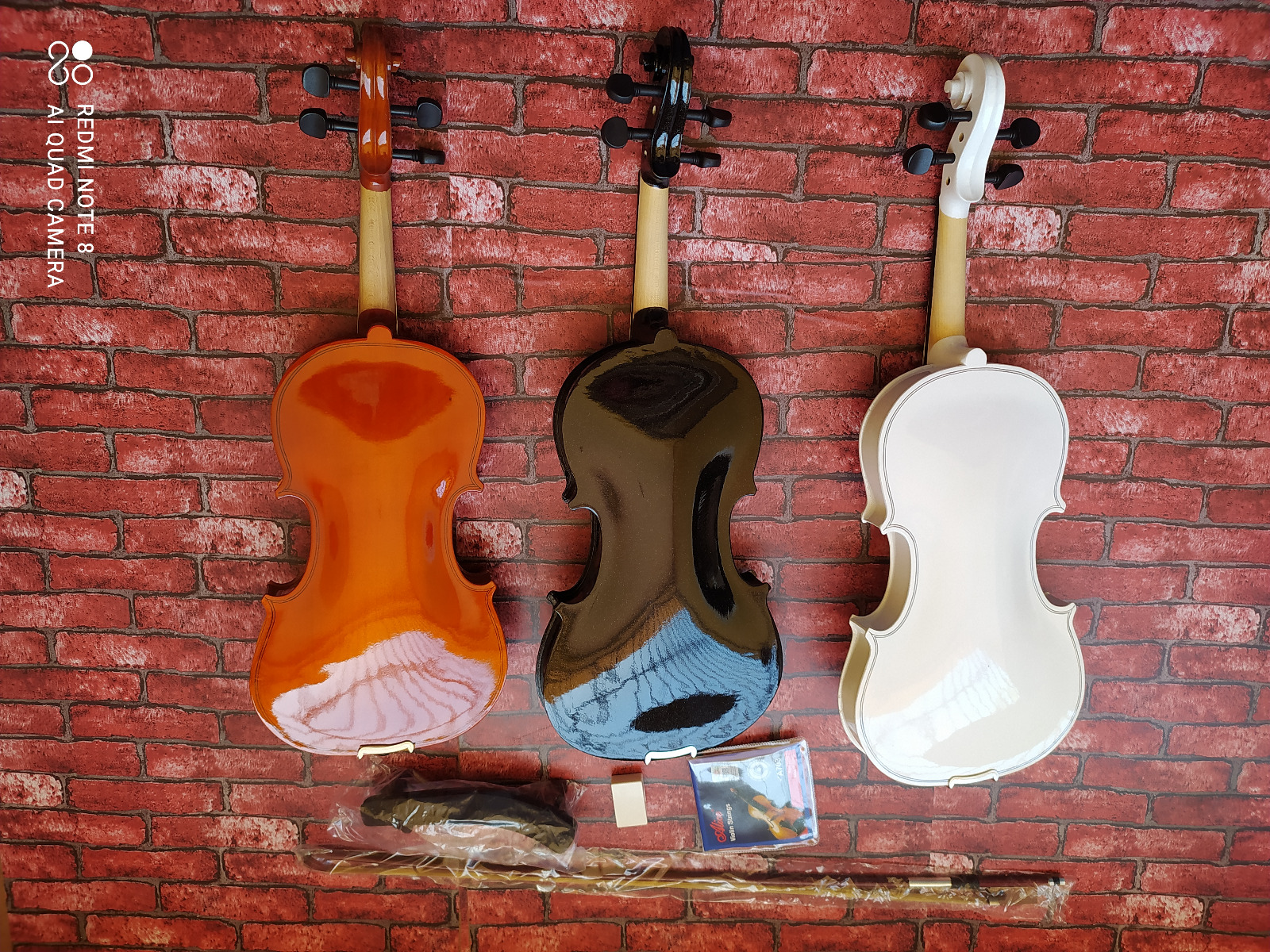 instrumentos musicales - NUEVO VIOLIN 4/4 + HOMBRERA Y CUERDAS ADICIONALES  2