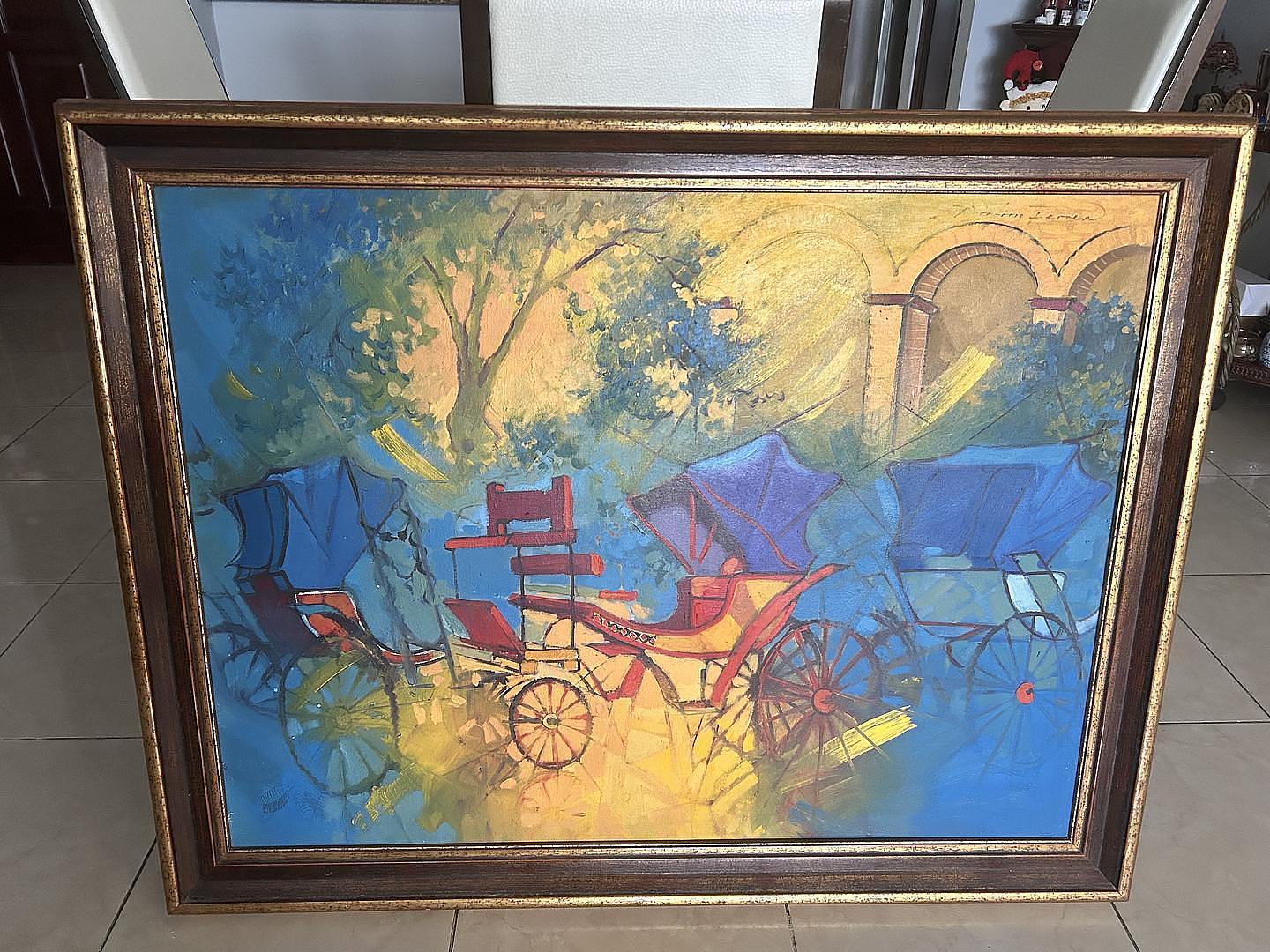 decoración y accesorios - Cuadro de Porfirio Ferrer 45.5x36 pulgadas 