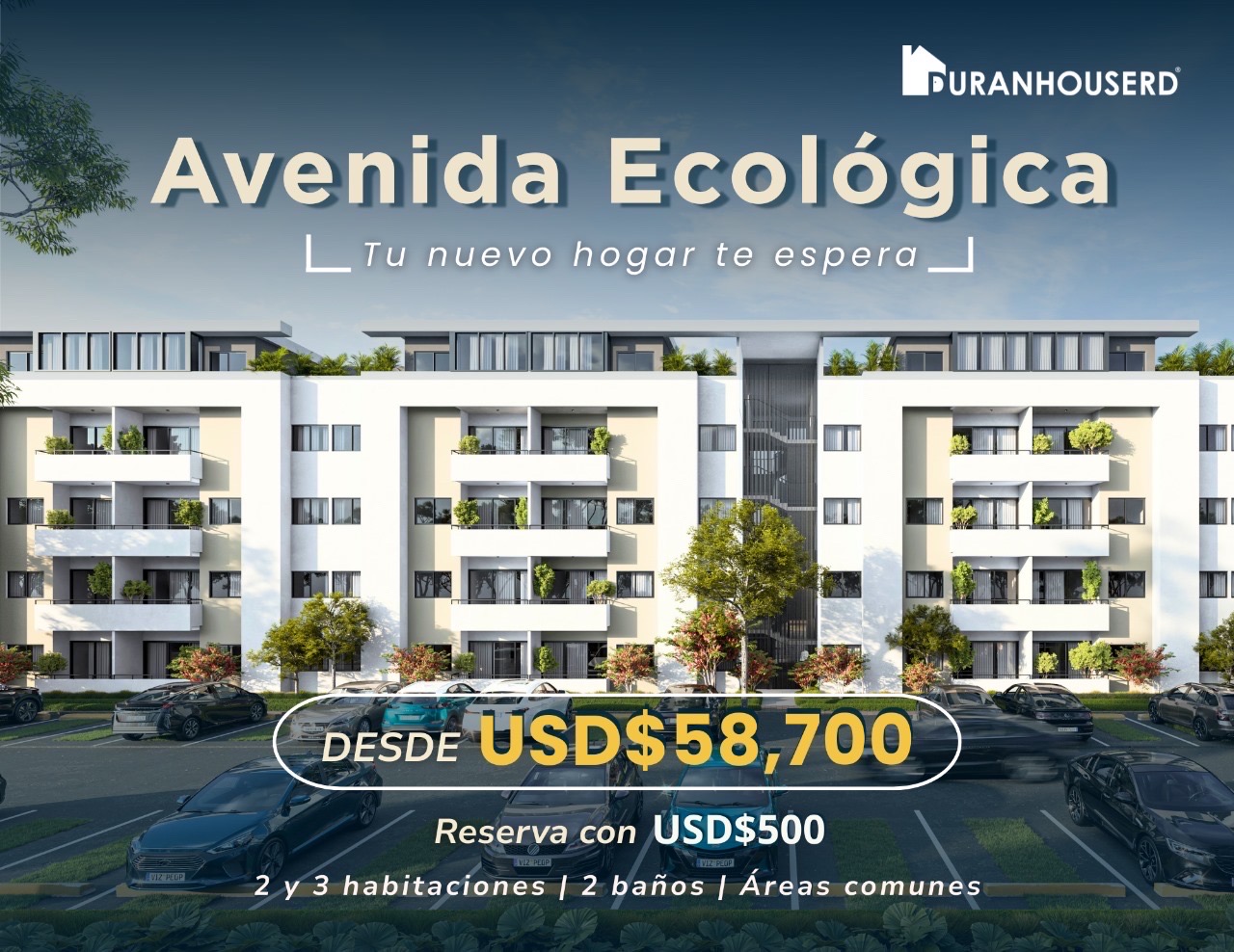 apartamentos - venta de apartamento en la avenida ecológica con bono vivienda Santo Domingo 
