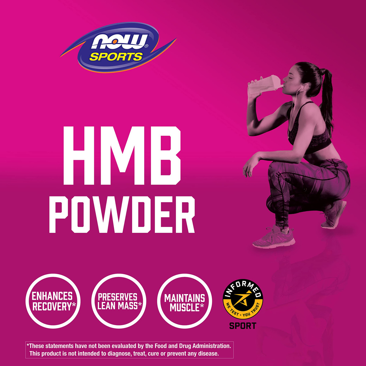 Salud y Equipamiento Médico - Now Sports Nutrition, Polvo De Hmb 3