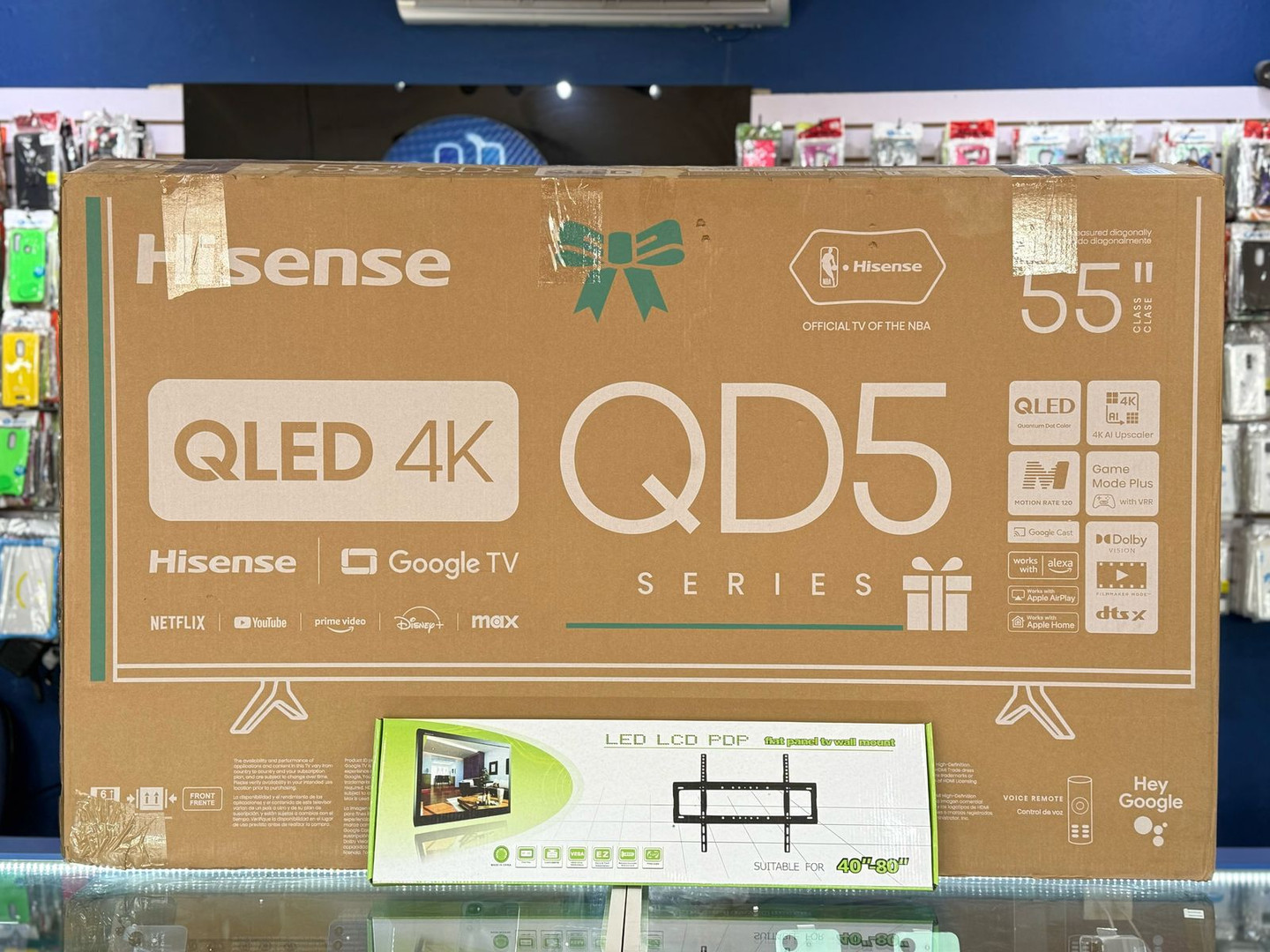 tv - SMART TV HISENSE DE 55 PULGADAS GOOGLE TV QLED 4K NUEVA #NUEVAS #OFERTAS  0