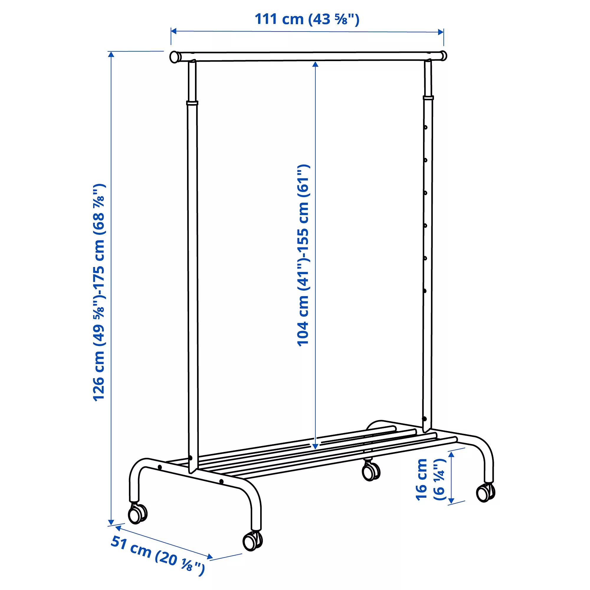 decoración y accesorios - Rack con Ruedas 2