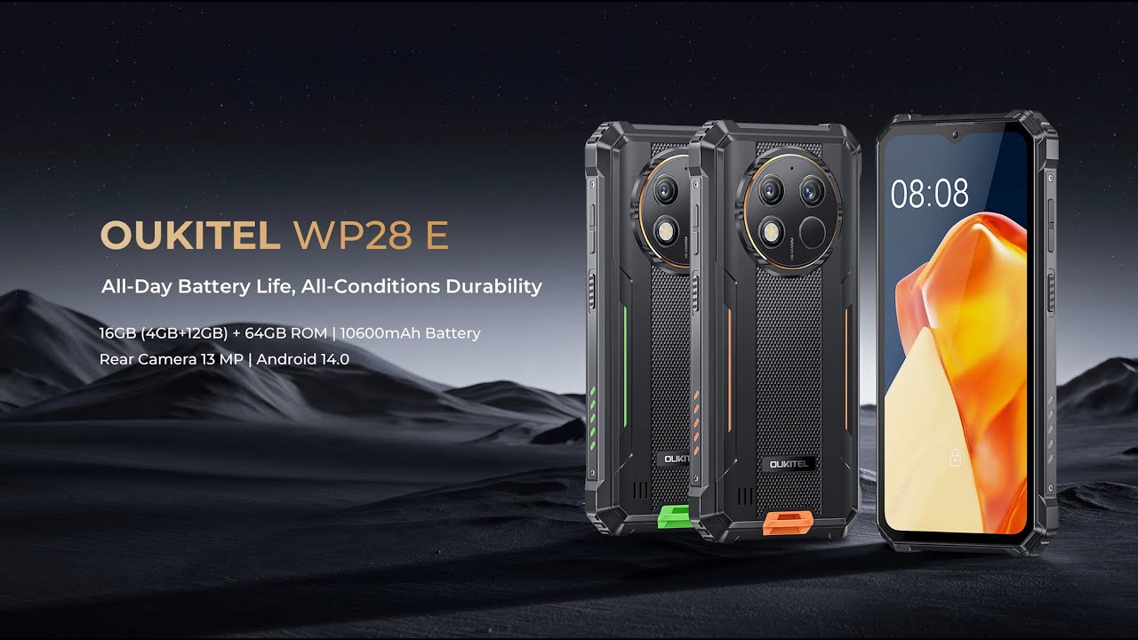 celulares y tabletas - OUKITEL WP28E teléfono resistente de  4GB/64GB, 10 1