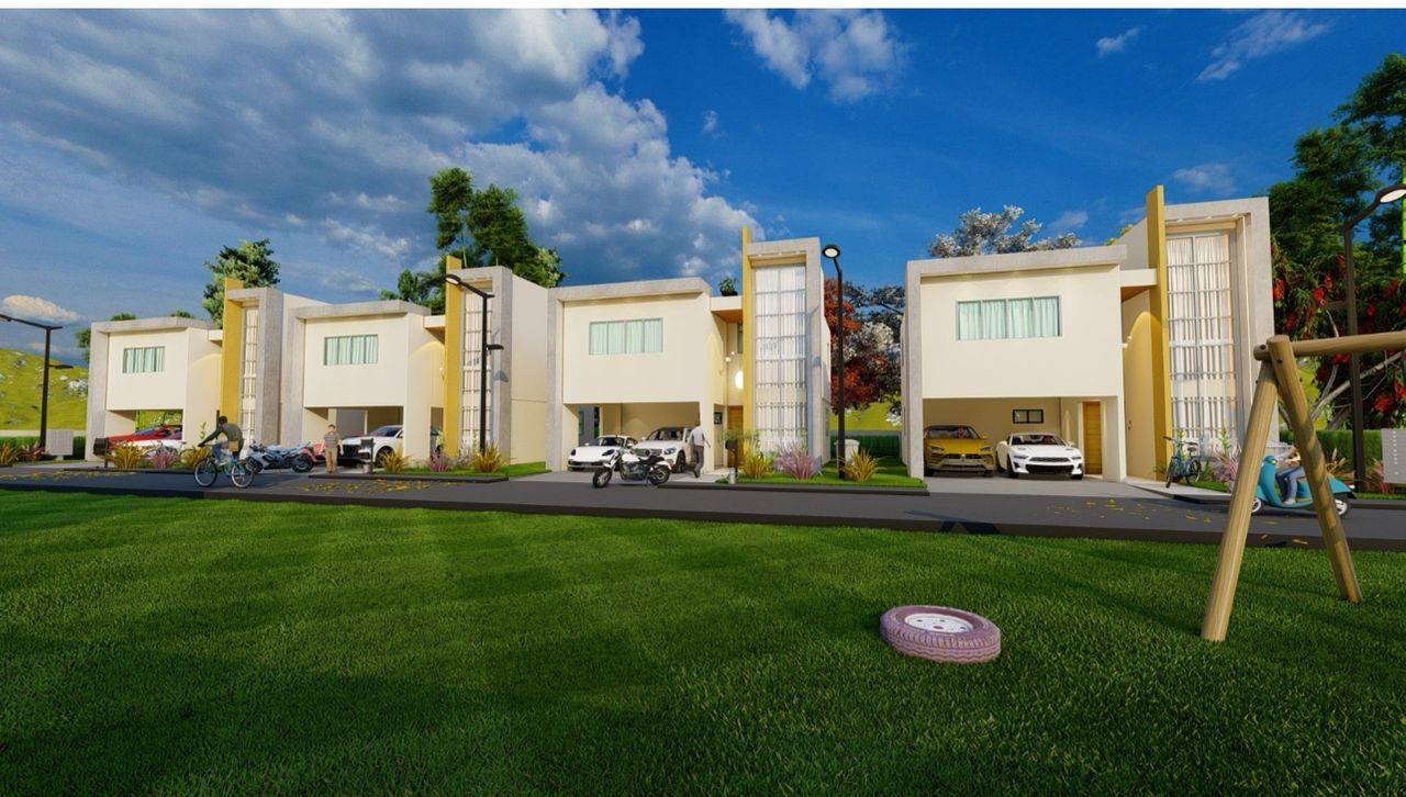 casas - Villas en Boca Chica de 3 niveles 3 habitaciones , 5