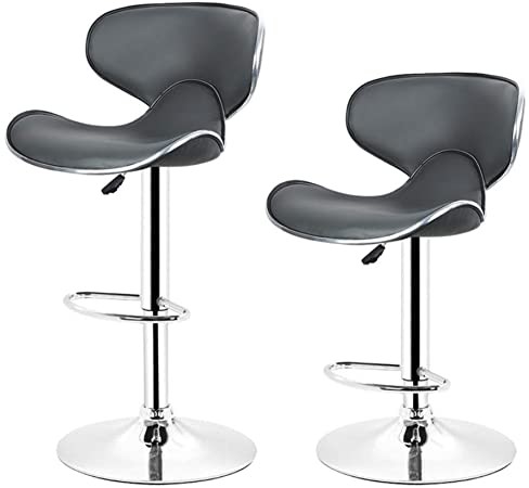 decoración y accesorios - Taburete De Bar, Barra, Silla Alta, Desayunador Sillas Altas NEGRO y BLANCO 3