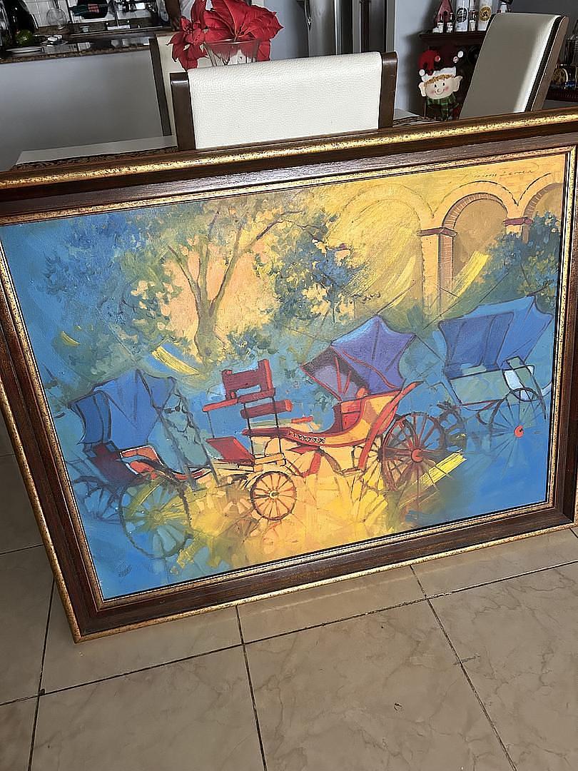 decoración y accesorios - Cuadro de Porfirio Ferrer 45.5x36 pulgadas  1