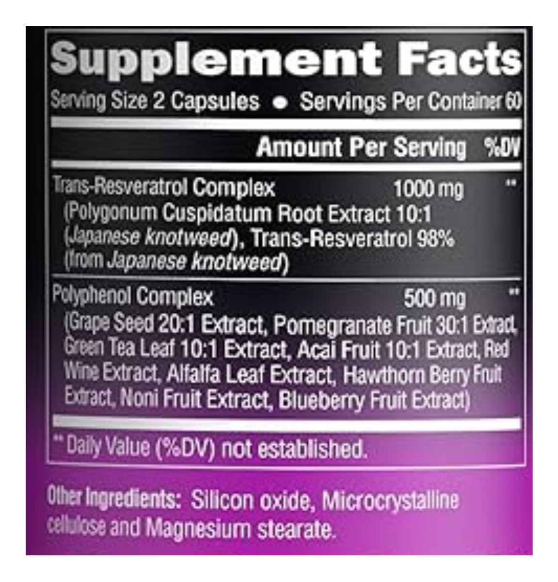 Salud y Equipamiento Médico - Resveratrol 1500mg 120 Capsulas 1