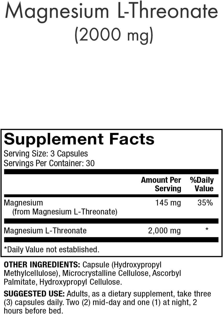 Salud y Equipamiento Médico - Treonato Magnesio Dr. Mercola - Unidad 1