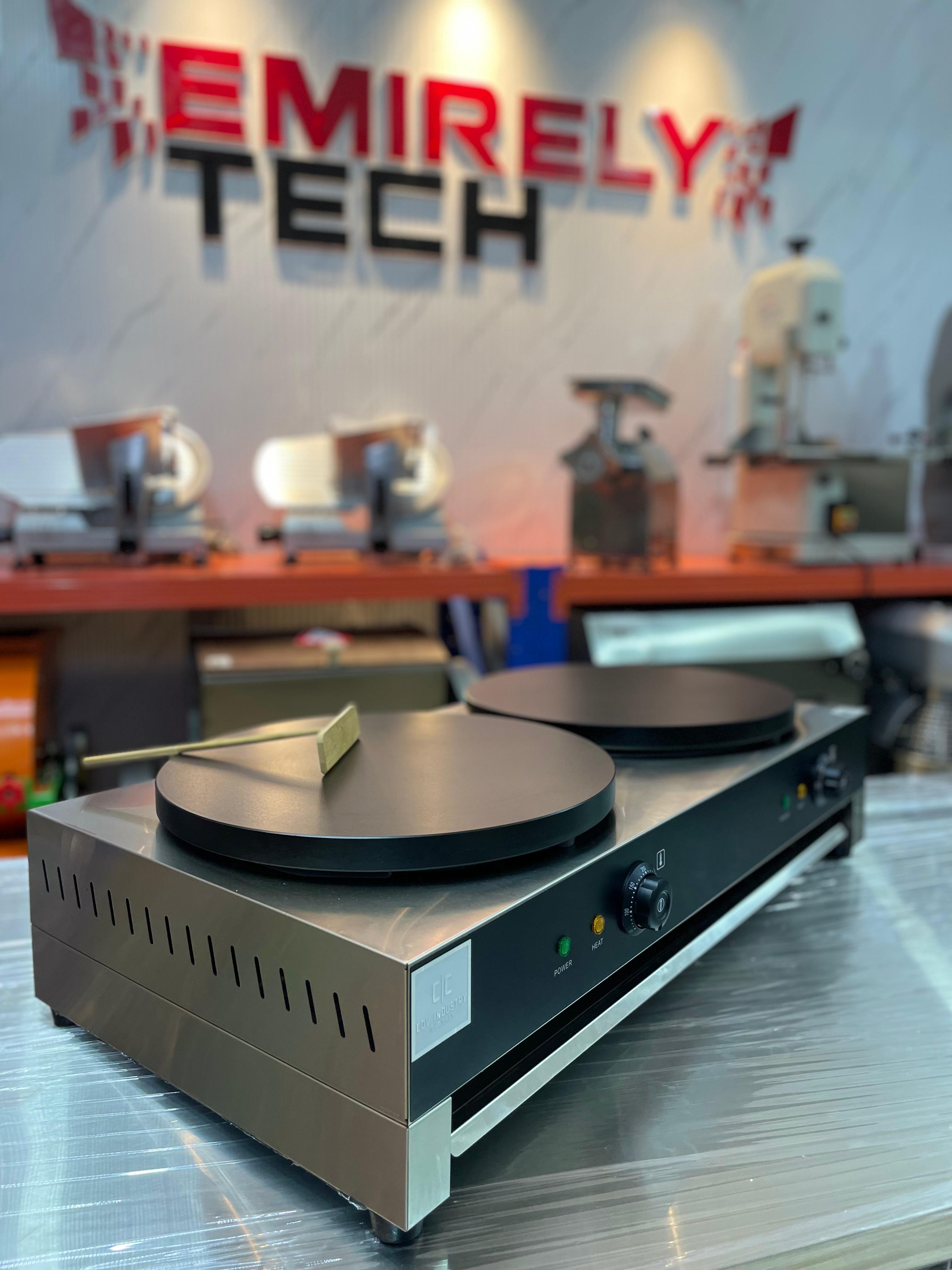 equipos profesionales - Crepera de doble parrilla para hacer crepe creps 3