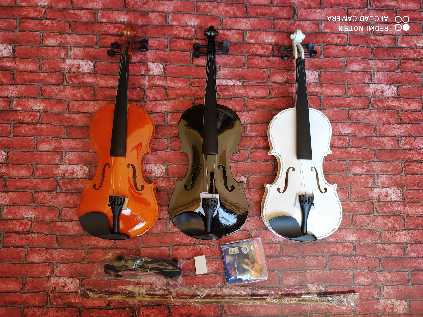 instrumentos musicales - NUEVO VIOLIN 4/4 + HOMBRERA Y CUERDAS ADICIONALES  1