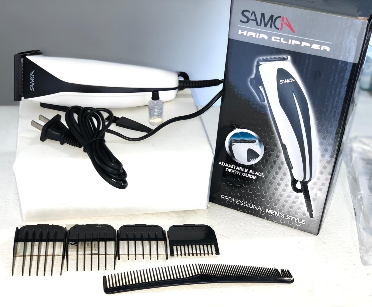 salud y belleza - Abejon Samca Potente 4 Peines Maquina Cortadora Cabello 2