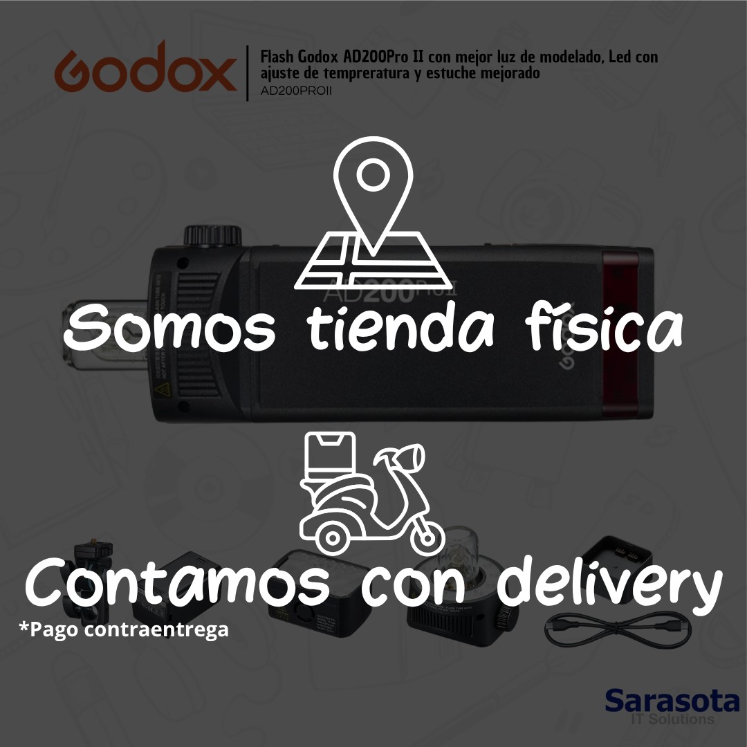 accesorios para electronica - Godox AD200Pro II  con estuche de regalo  4