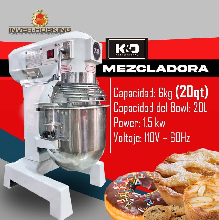 equipos profesionales - Batidoras Industriales, Marca K&D 1