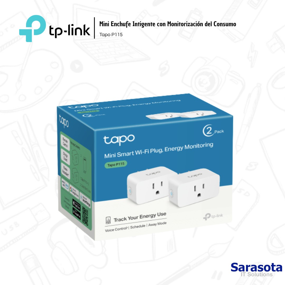 accesorios para electronica - Tp-Link Tapo Enchufe Monitorización Consumo P115 3