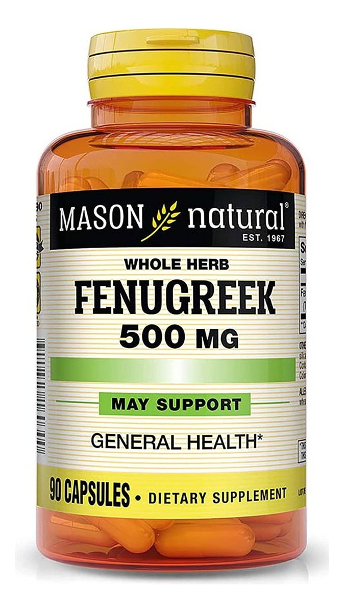 Salud y Equipamiento Médico - Fenogreco 500 Mg Mason Natural
