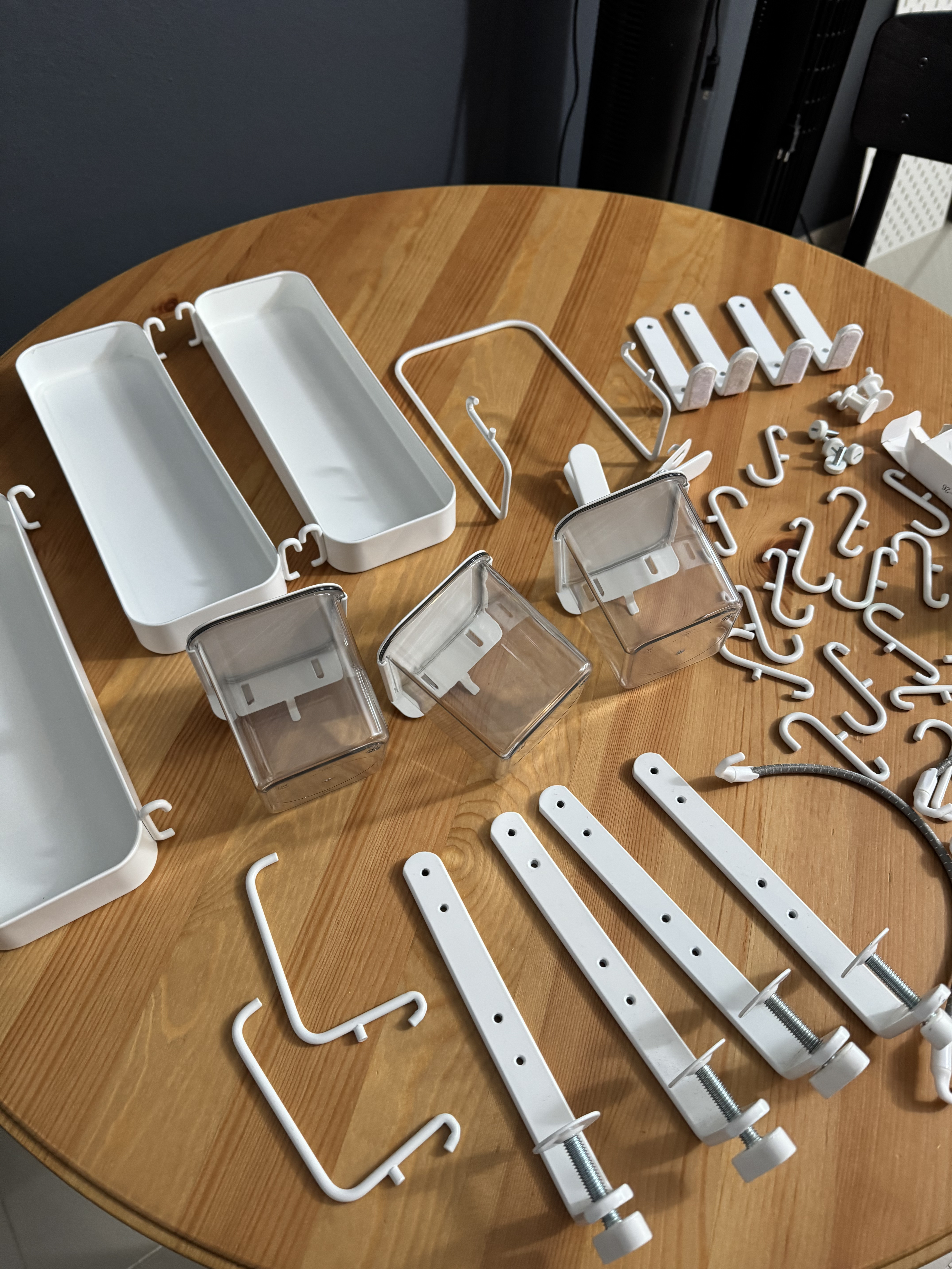 articulos de oficina - Ikea skadis pegboard  tablero y accesorios  1