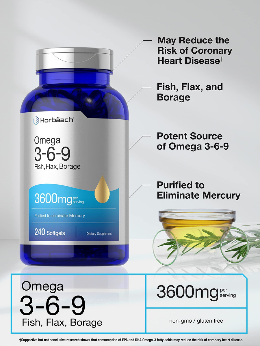 Salud y Equipamiento Médico - Triple Omega 3-6-9 240cap Horbaach 2