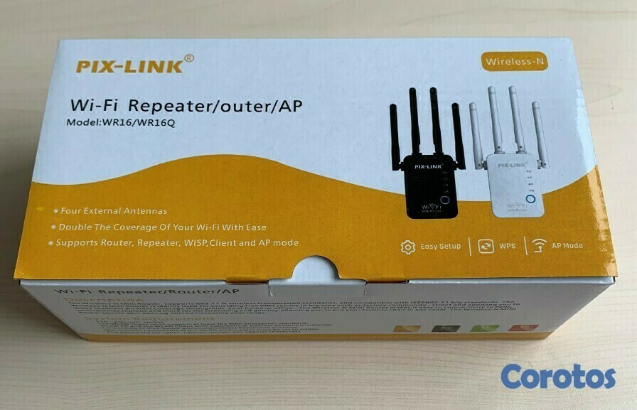 accesorios para electronica - Repetidor wifi Pix-Link WR16 de 300mbps con 4 antenas mayor alcanse de señal  3