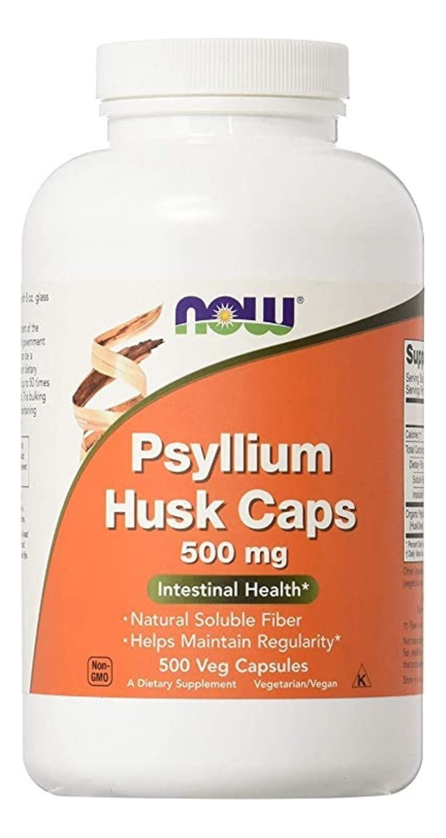 Salud y Equipamiento Médico - Now Psyllium 500 Cápsulas - Unidad 0