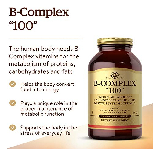 Salud y Equipamiento Médico - Solgar B-complex 250 Capsulas Promueve El Metabolismo 1