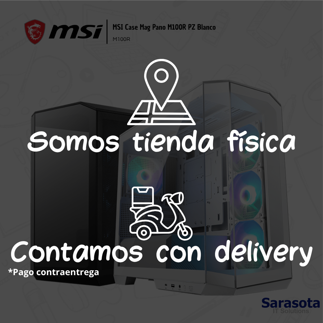 accesorios para electronica - MSI Case Mag Pano M100R PZ Blanco  3
