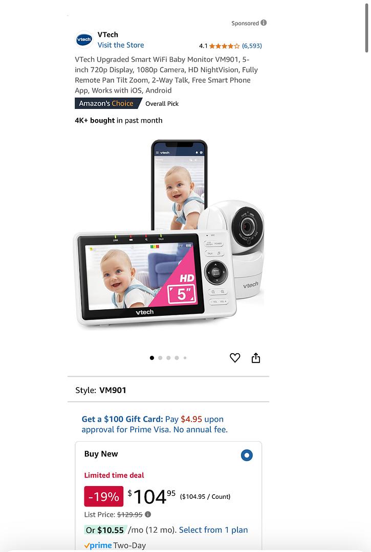 accesorios - Monitor para bebé, inteligente 1080p. Vtech 3