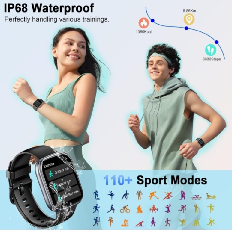 joyas, relojes y accesorios - GloryFit Reloj Inteligente con 9 correas  9